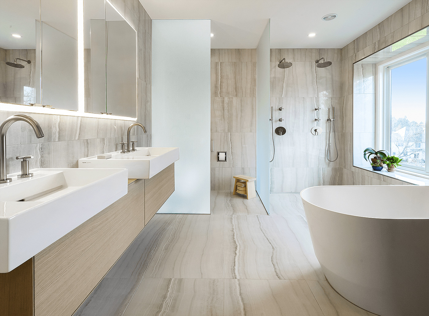 Luxury tile and stone showroom interior
